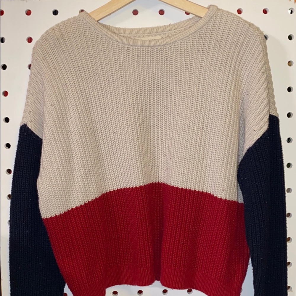 LA Hearts three tone sweater